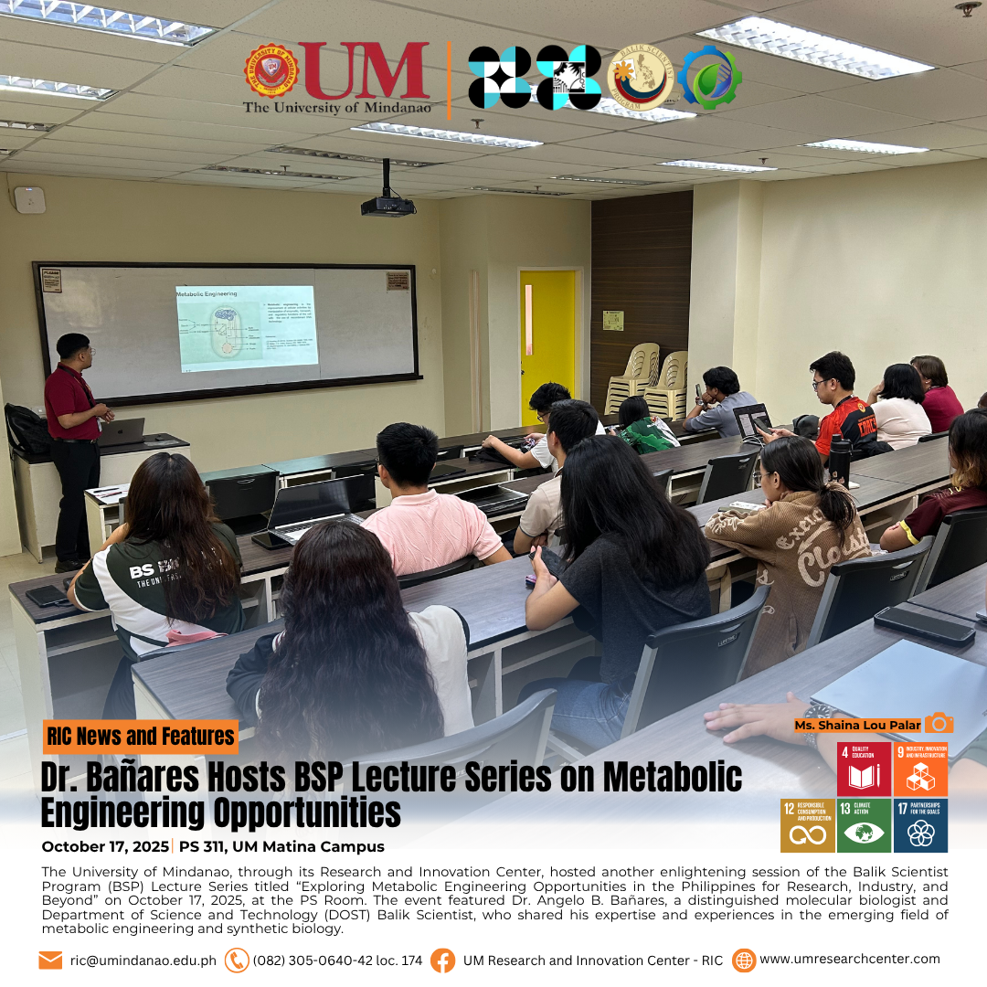 Dr. Bañares Hosts BSP Lecture Series on Metabolic Engineering Opportunities